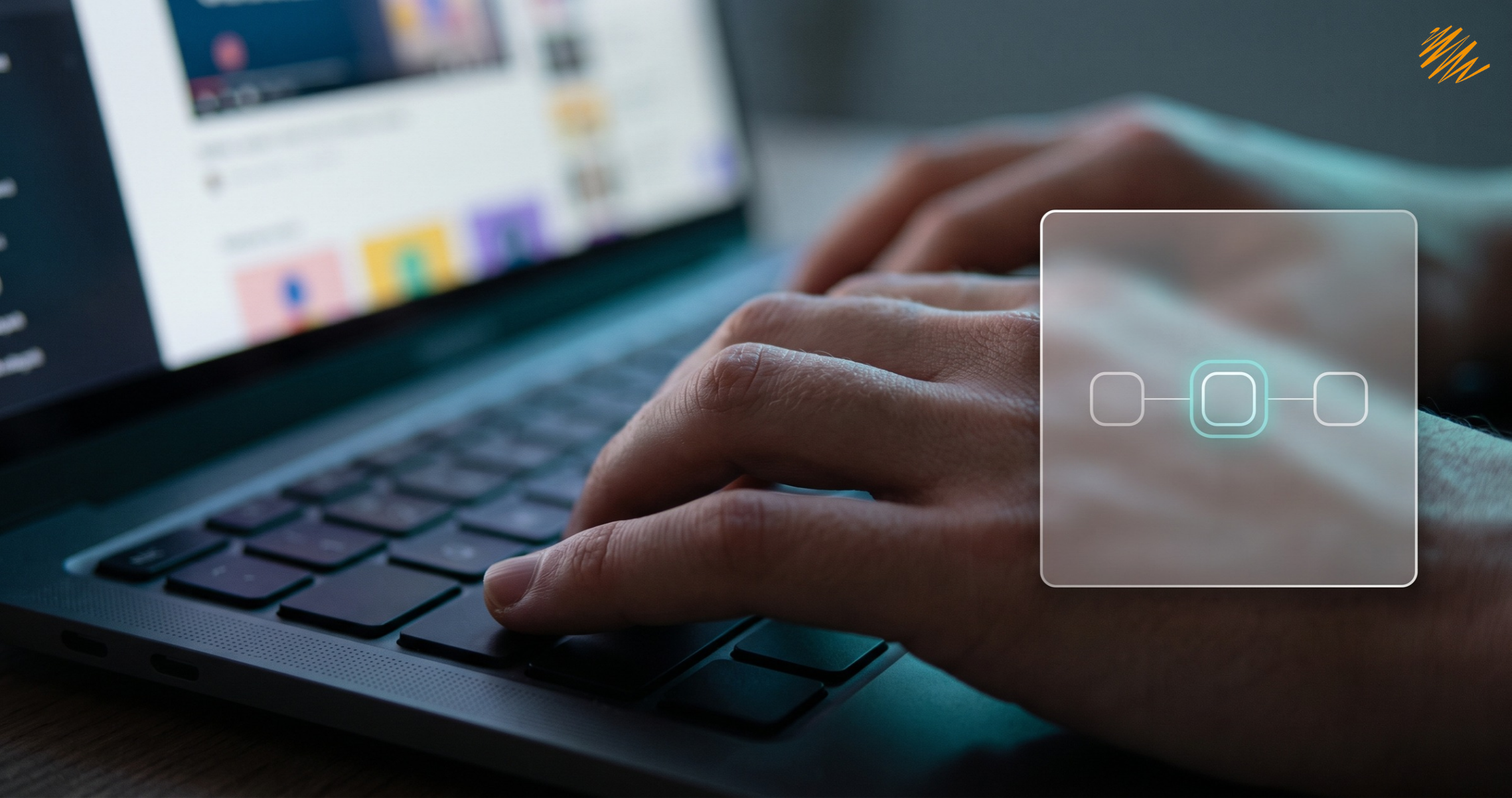 Hands on a keyboard navigating an online course for Section 508 compliance